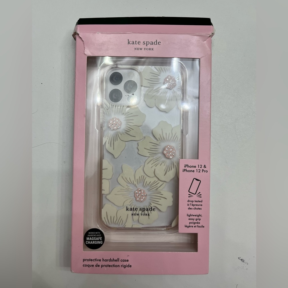 kate spade -Hardshell MagSafe Case for iPhone 12 & 12 Pro Max - Hollyhock